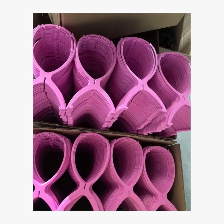 Foldable Wig Stand — Pink